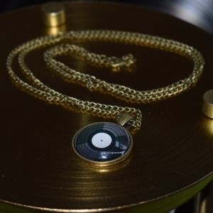 Vinyl Pendant Necklace